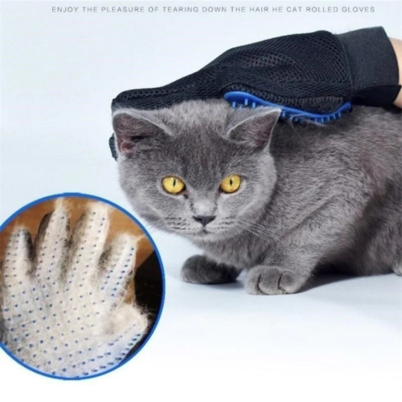 Guanto spazzola per cani e gatti – Per bagno, pulizia e rimozione del pelo in eccesso