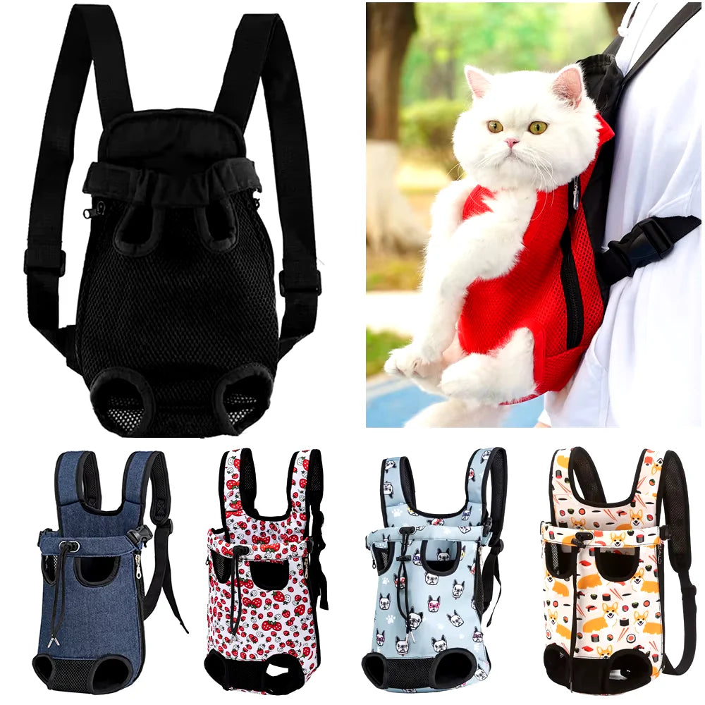 Zaino trasportino regolabile per gatti e cani – Borsa da viaggio e campeggio