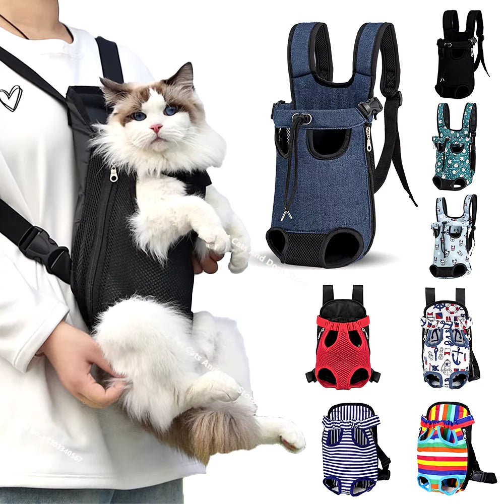 Zaino trasportino regolabile per gatti e cani – Borsa da viaggio e campeggio