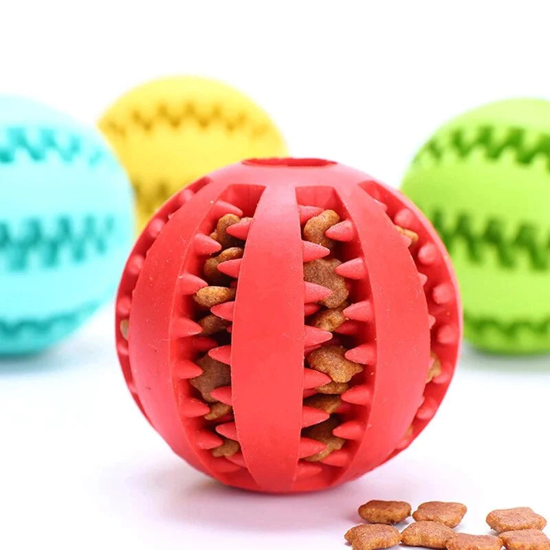 Pallina interattiva per cani – Giocattolo resistente da masticare e pulizia denti, con consegna in giornata