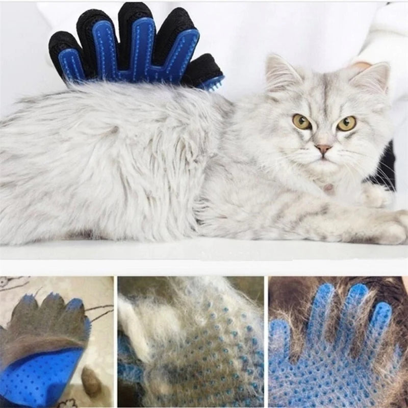 Guanto spazzola per cani e gatti – Per bagno, pulizia e rimozione del pelo in eccesso