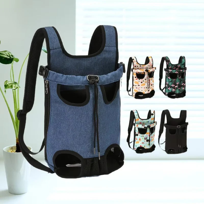 Zaino trasportino regolabile per gatti e cani – Borsa da viaggio e campeggio